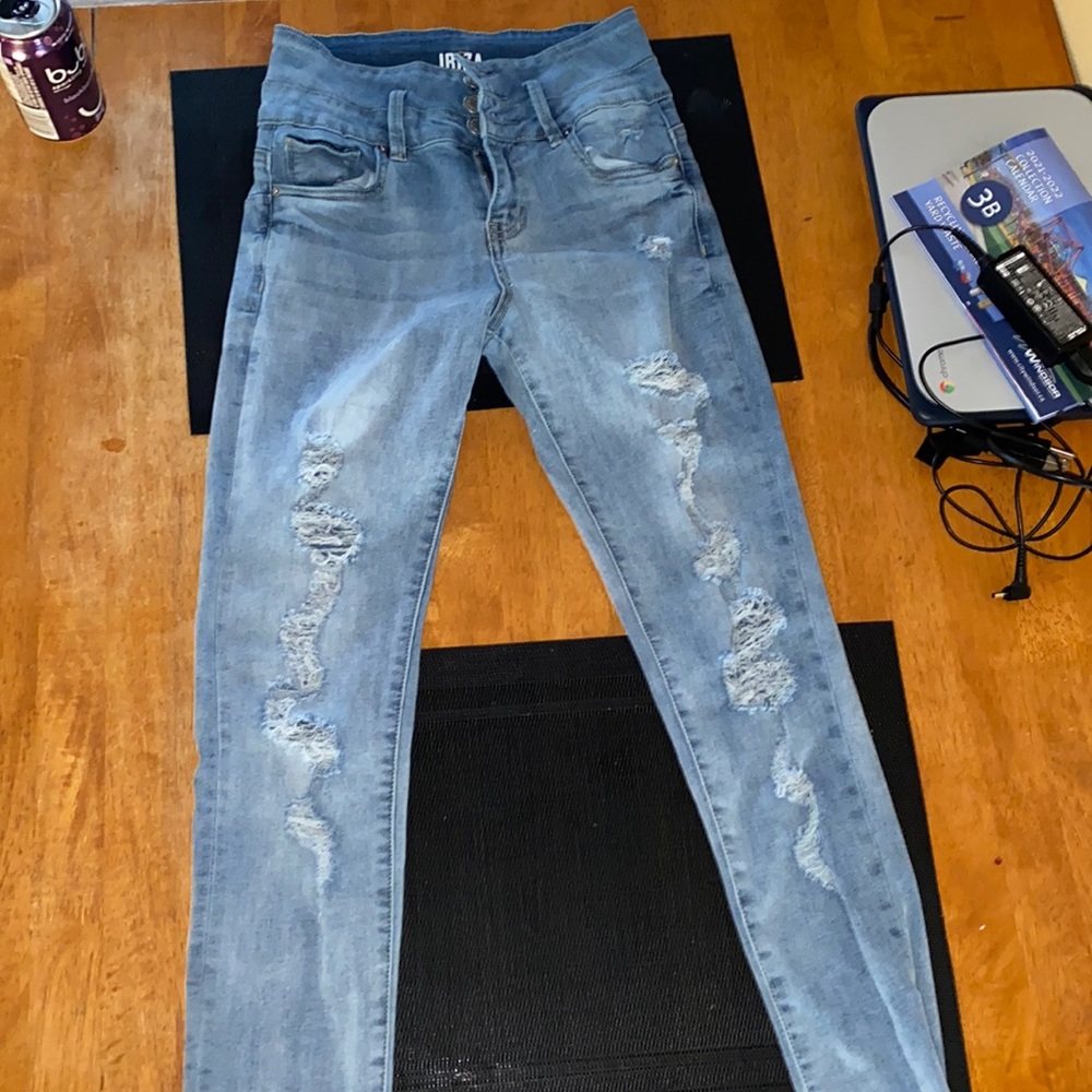 Jeans from stitches